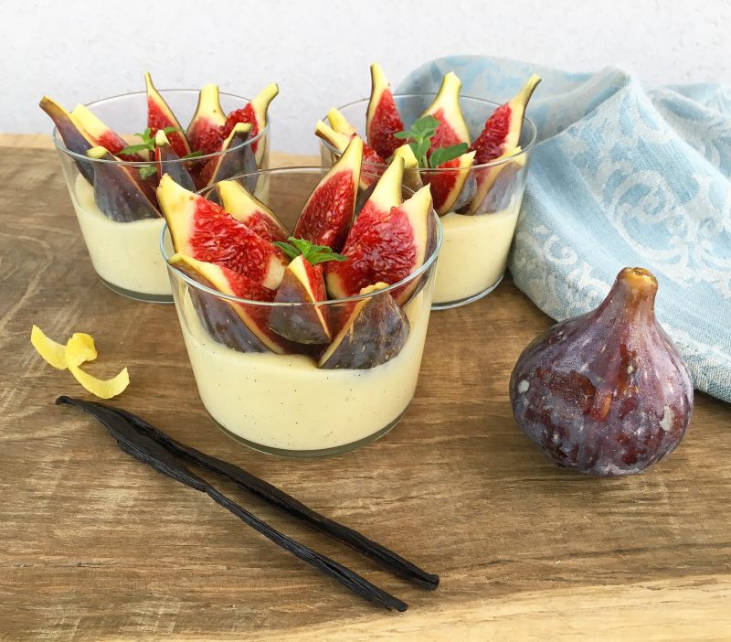 crema pasticcera e fichi