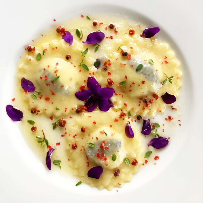 raviole alle viole