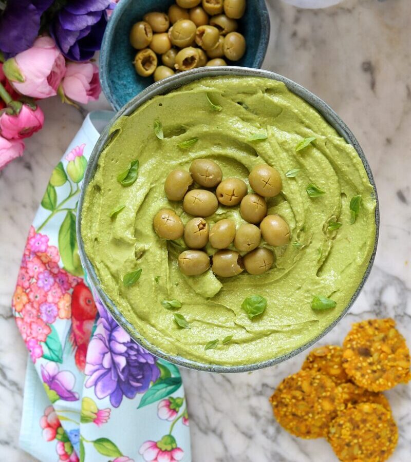 hummus di avocado
